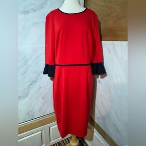 Allen Kay Women’s Royal Sleeve Sheath Dress Size 16